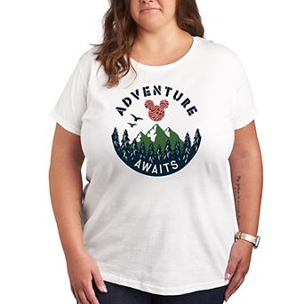Disney's Mickey Mouse Plus Size Adventure Awaits Graphic Tee