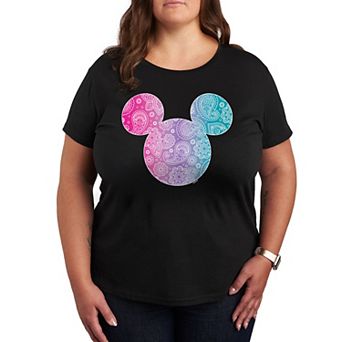 Disney's Mickey Mouse Plus Bandana Pattern Graphic Tee
