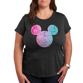 Disney's Mickey Mouse Plus Bandana Pattern Graphic Tee