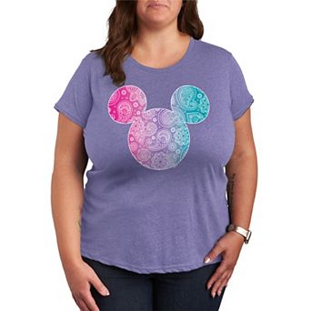 Disney's Mickey Mouse Plus Bandana Pattern Graphic Tee