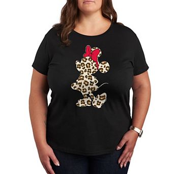 Disney's Minnie Mouse Plus Leopard Graphic Tee