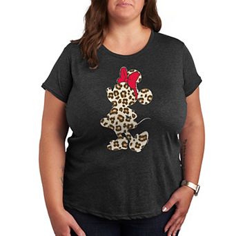 Disney's Minnie Mouse Plus Leopard Graphic Tee
