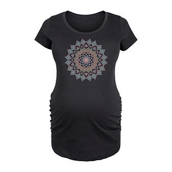 Maternity Pastel Mandala Graphic Tee