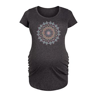 Maternity Pastel Mandala Graphic Tee