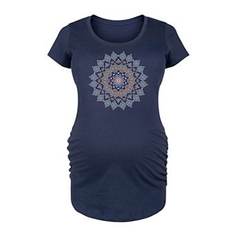Maternity Pastel Mandala Graphic Tee