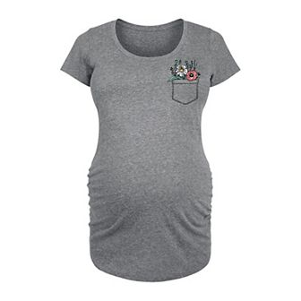Maternity Floral Graphic Tee