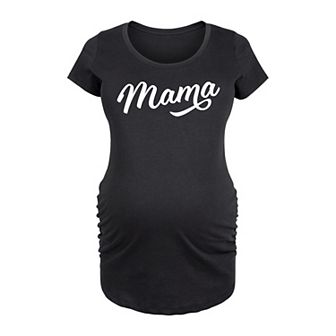 Maternity Script Mama Graphic Tee