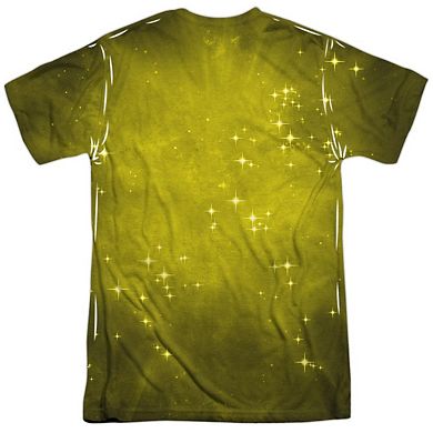 Green Lantern Yellow Energy Short Sleeve Adult 100% Poly Crew T-shirt