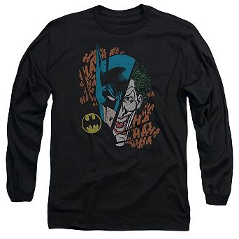 Dc Comics Broken Visage Long Sleeve Adult T-shirt