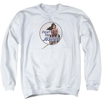 Wonder Woman Movie Fight For Justice Adult Crewneck Sweatshirt