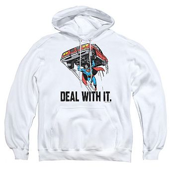 Dc Comics Deal With It Adult Pull Over Hoodie