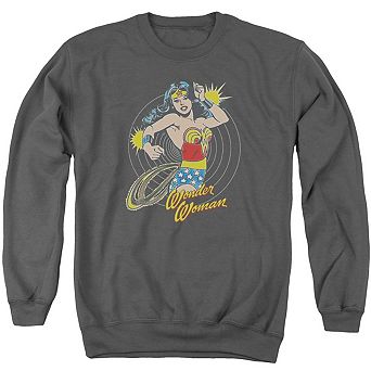Dc Comics Spinning Adult Crewneck Sweatshirt
