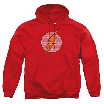 Dc Comics Flash Flash Little Logos Adult Pull Over Hoodie