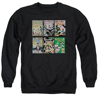 Dc Comics Wonder Woman Covers Adult Crewneck Sweatshirt