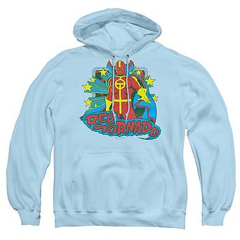 DC Comics Red Tornado Stars Adult Pull Over Hoodie
