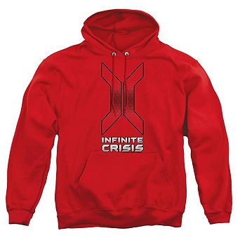 Infinite Crisis Title Adult Pull Over Hoodie