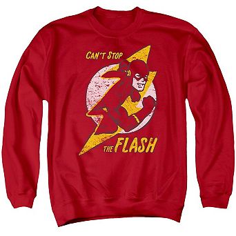 Dc Comics Flash Flash Bolt Adult Crewneck Sweatshirt