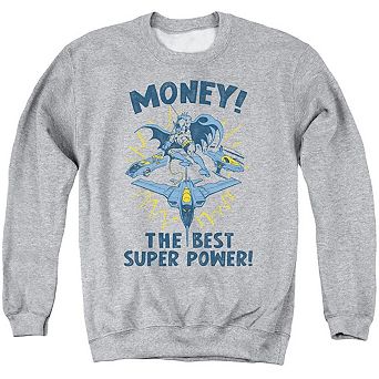 Dc Comics Money Adult Crewneck Sweatshirt
