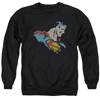 Dc Comics Lite Brite Superman Adult Crewneck Sweatshirt