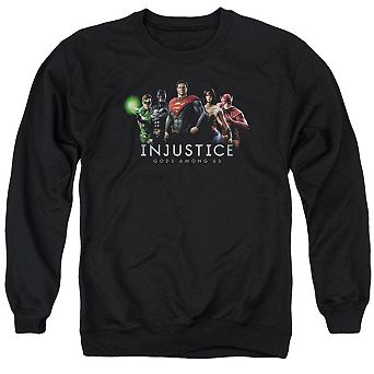 Injustice Gods Among Us Injustice League Adult Crewneck Sweatshirt