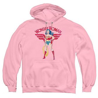 Justice League of America Wonder Woman Sparkle Adult Pull Over Hoodie