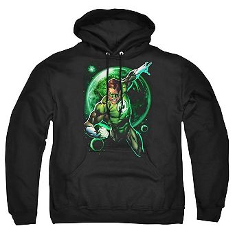 Green Lantern Galaxy Glow Adult Pull Over Hoodie