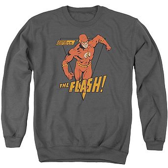 Dc Comics Flash Whirlwind Adult Crewneck Sweatshirt