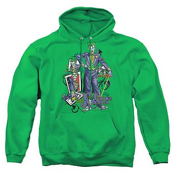 Batman Wild Cards Adult Pull Over Hoodie