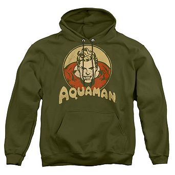DC Comics Aquaman Circle Adult Pull Over Hoodie