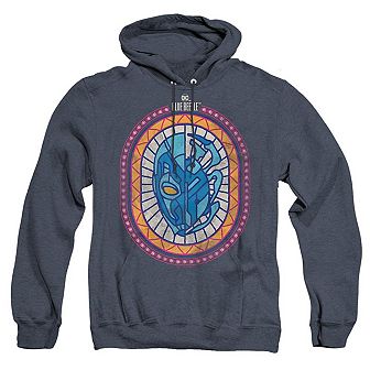 Blue Beetle Reyes Courage Adult Heather Hoodie
