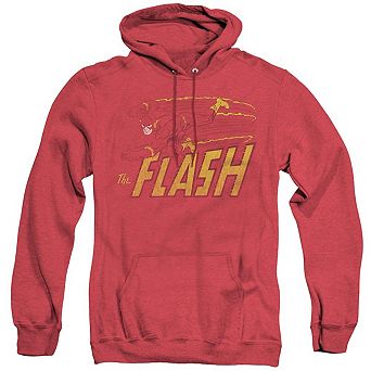 DC Comics Flash Flash Speed Distressed Adult Heather Hoodie