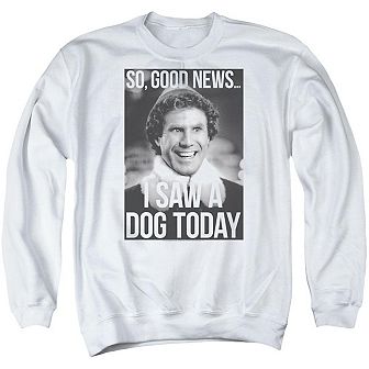 Elf Must Love Dogs Adult Crewneck Sweatshirt