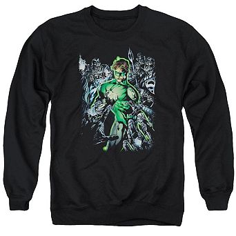 Green Lantern Surrounded By Death Adult Crewneck Sweatshirt