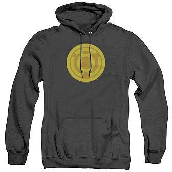 Green Lantern Yellow Symbol Adult Heather Hoodie