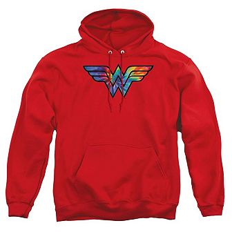 DC Comics Wonder Woman Wonder Woman Tie Dye Logo Adult Pull Over Hoodie