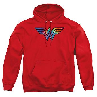 DC Comics Wonder Woman Wonder Woman Tie Dye Logo Adult Pull Over Hoodie