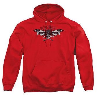 Batman Wings Of Wrath Adult Pull Over Hoodie
