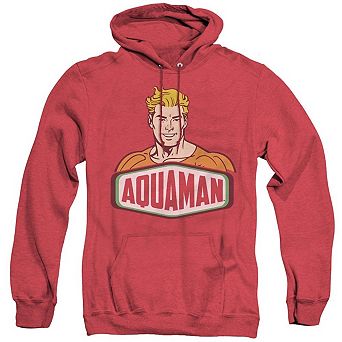 Dc Comics Aquaman Sign Adult Heather Hoodie