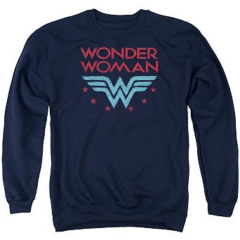 DC Comics Wonder Woman Wonder Stars Adult Crewneck Sweatshirt