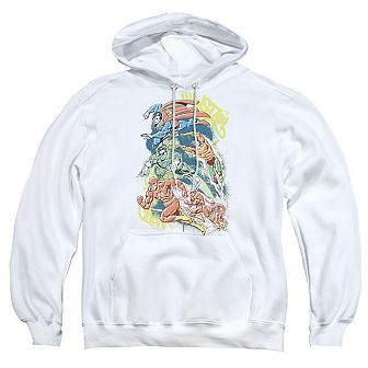 DC Comics Halftone League Adult Pull Over Hoodie