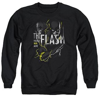 Dc Comics Flash Bold Flash Adult Crewneck Sweatshirt