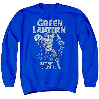 Green Lantern Fully Charged Adult Crewneck Sweatshirt