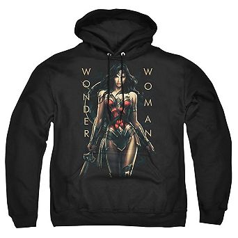 Wonder Woman Movie Armed And Dangerous Adult Pull Over Hoodie
