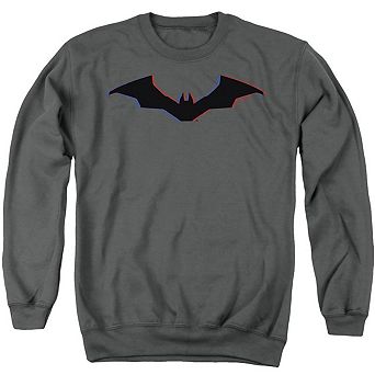 The Batman Tri Color Bat Silhouette Adult Crewneck Sweatshirt