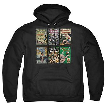 DC Comics Wonder Woman Covers Adult Pull Over Hoodie