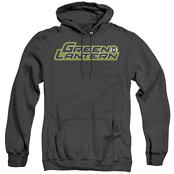 Green Lantern Scribble Title Adult Heather Hoodie