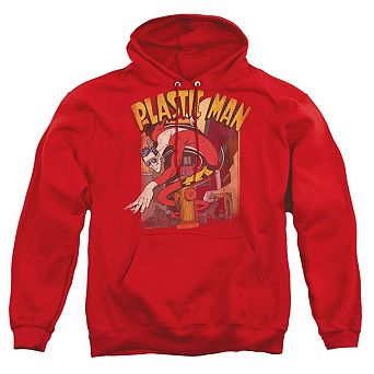 DC Comics Plastic Man Street Adult Pull Over Hoodie
