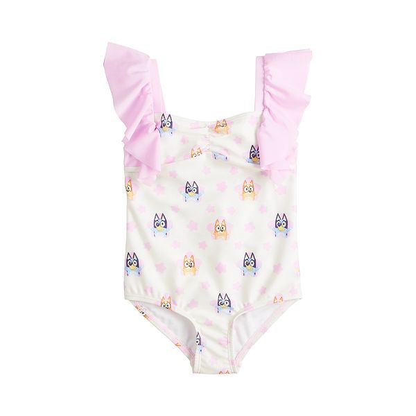 Baby and Toddler Girls Bluey One Piece Swimsuit