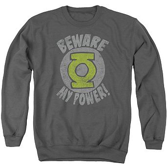 Green Lantern Beware Adult Crewneck Sweatshirt