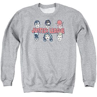 Dc Comics Justice Lineup Adult Crewneck Sweatshirt